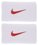 Serre-poignets absorbants Nike Rafa - Blanc rosé/Logo Rouge