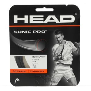 Cordage Head Sonic Pro (Contrôle) Blanc ou Noir 1,25 ou 1,30 - 12m - 1 raquette 