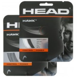 Cordage Head Hawk (Contrôle) Blanc ou Argent 1,20 / 1,25 / 1,30 - 12 m - 1 raquette