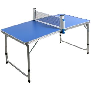 Mini Table Ping Pong d'Intérieur - 120 x 60 cm, hauteur 70 cm 