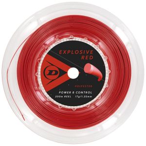 Bobine Cordage Dunlop Explosive Red 200m (Puissance et Contrôle)