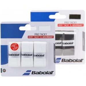 Surgrip Babolat Pro Tacky Noir ou Blanc - Absorbant / Confort / Accroche efficace