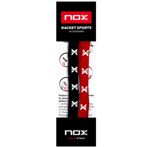 Dragonnes Padel Nox Smartstrap x2 - Noir et Rouge 