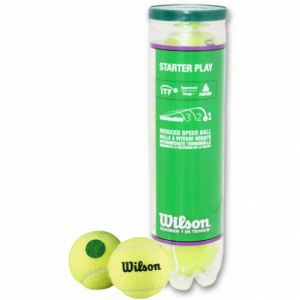 Tube de 4 Balles Wilson Starter Play Green - Compétition Juniors 