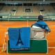 Serviette Roland-Garros 2025 Officielle Joueur / Joueuse - Bleu