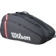 Sac 12 Raquettes Wilson Tour Gris/Rouge