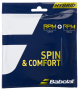 Cordage Hybride Babolat RPM Blast 1,25 + RPM Soft 1,30 - Effets - Puissance - Contrôle et Confort