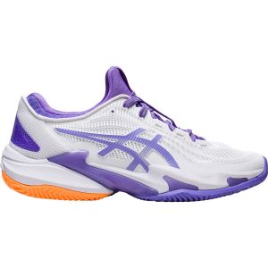Chaussures Dame Asics Court FF 3 - Blanc/Violet - Terre battue