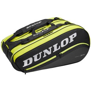 Sac 12 Raquettes Dunlop CX Performance Noir/Lime
