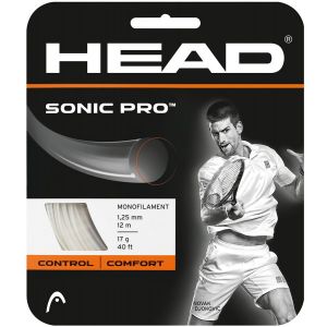 Cordage Head Sonic Pro (Contrôle) Blanc 1,25 ou 1,30 - 12m - 1 raquette