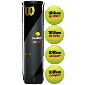 Tube de 4 Balles Wilson US Open (1 carton = 18 tubes)