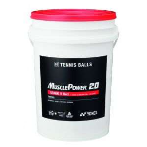 Baril de 60 balles Yonex - Stan Wawrinka - TMP 20 - Stage 3 Rouge - Kids Tennis 