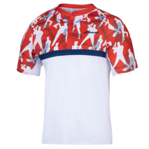 T-Shirt Technique Homme Babolat Compet - Rouge/Blanc - 1x XL