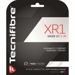 Cordage Tecnifibre XR1 - 1,35mm Blanc - Puissance et Contrôle 12m