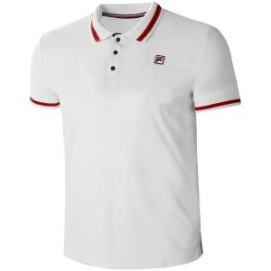 Polo Homme Fila Performance - Blanc/Rouge