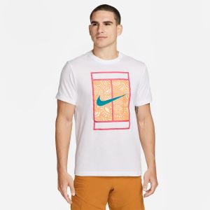 T-Shirt Homme Nike Court Heritage - Blanc