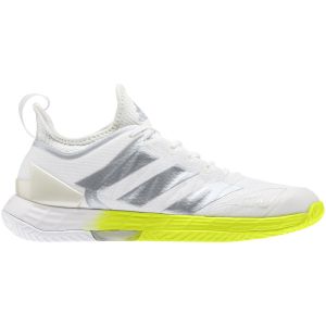 Chaussures Dame Adidas Adizero Ubersonic 4 - Blanc/Lime - Toutes surfaces