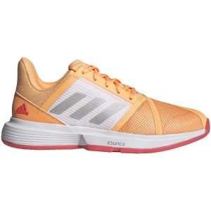 Chaussures Dame Adidas CourtJam Bounce Orange/Argent - Toutes surfaces