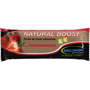 Barre Natural Boost Ergysport - 30 gr - Purée de Fraises Vitaminée