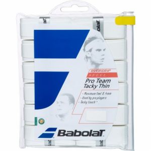 Surgrips Babolat Pro Tacky Blanc x12 - Très bonne Tenue dans la main et Absorption 
