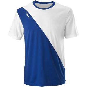 T-Shirt Technique Homme Wilson Interclubs Bleu/Blanc