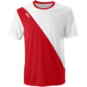 T-Shirt Technique Homme Wilson Interclubs Rouge/Blanc